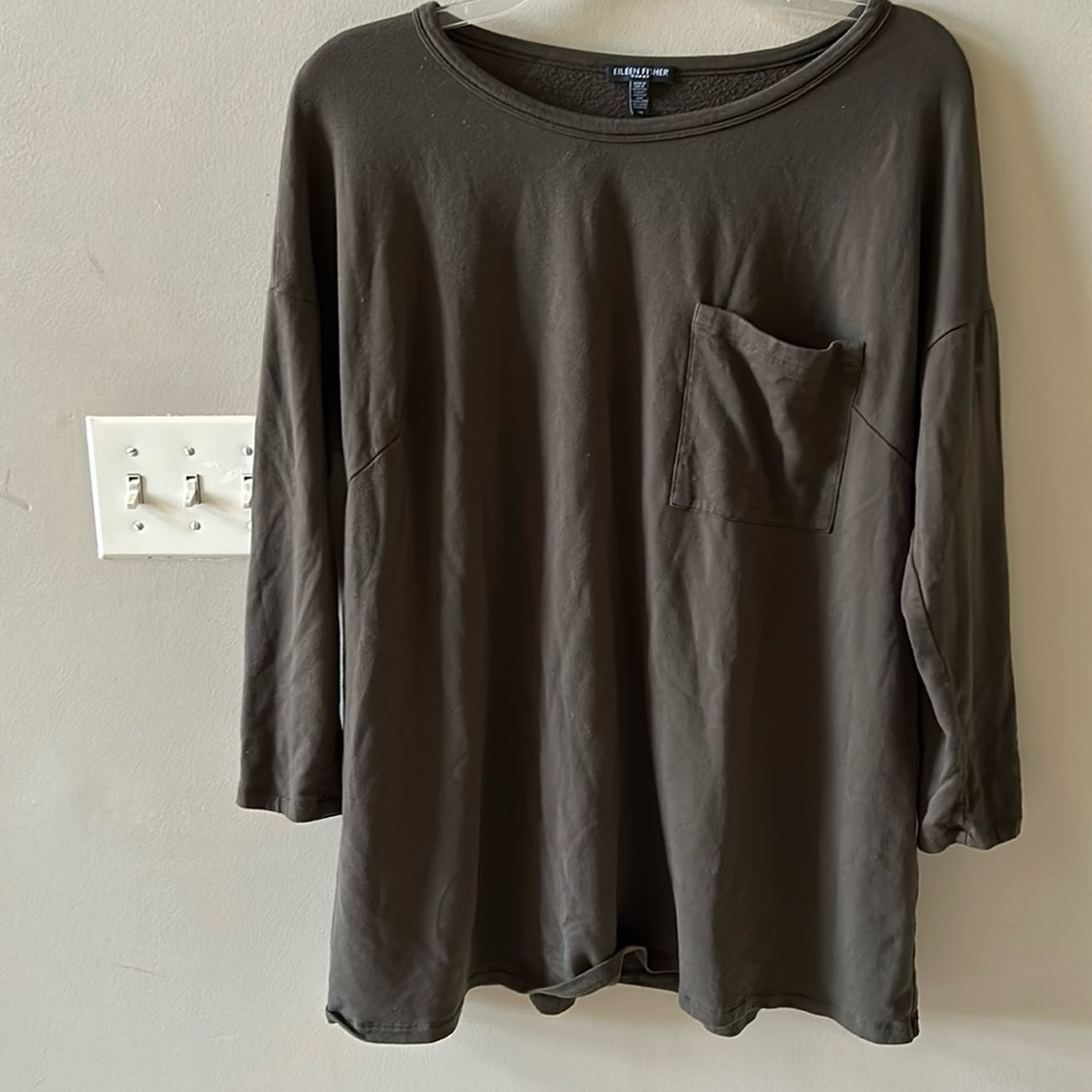 Eileen fisher top with pocket in front